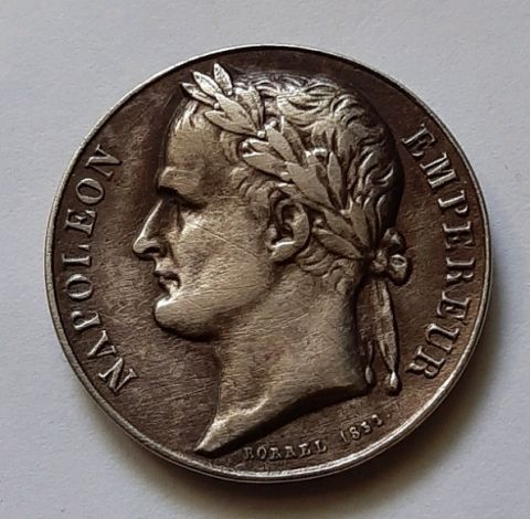 медаль 1852 Франция Наполеон Редкость XF