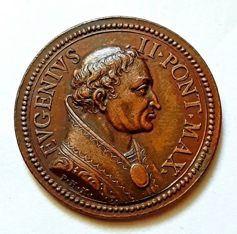 Медаль 1712 Ватикан RARE Евгений II