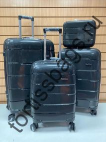 2435 комплект чемоданов 3 размера (полипропилен)