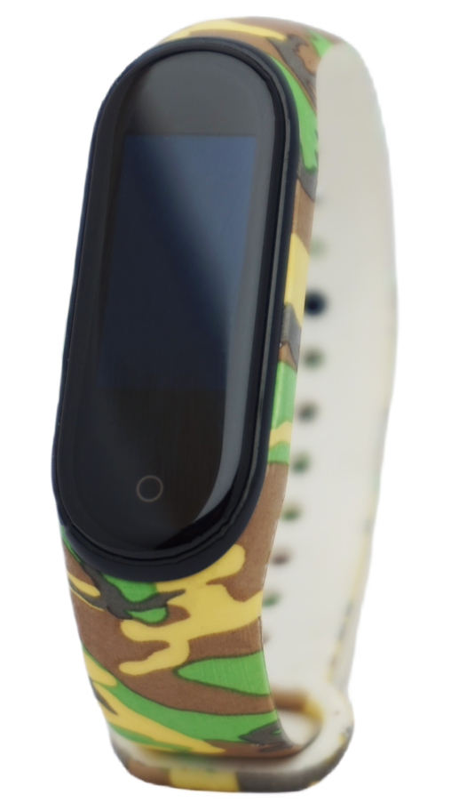 Силиконовый ремешок для Xiaomi Mi Band 3/4 (Светлый камуфляж)