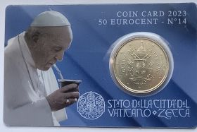 Папа Франциск 1 Евро Ватикан  2023 BU на заказ