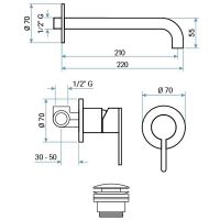 схема Emmevi Filoinox 85155IN