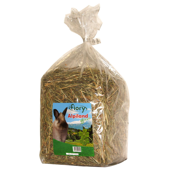 Наполнитель сено для грызунов Fiory Alpiland Green альпийское с люцерной 500 гр