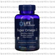 (Супер Омега-3 EPA/DHA Рыбий жир, Лигнаны Кунжута и экстракт Оливы) (60; 120 капсул)