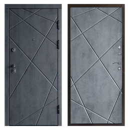 Входная дверь Termo-door  Лучи бетон Лучи бетон темный