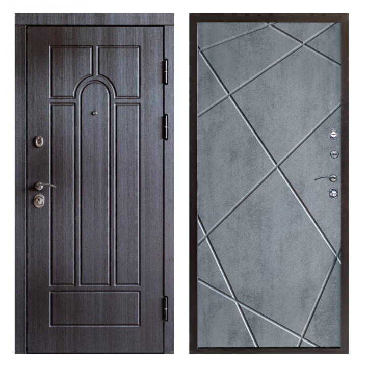 Входная дверь Termo-door  Модена венге Лучи бетон темный