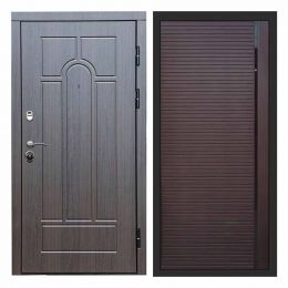 Входная дверь Termo-door Модена Венге PORTE Шоколад Металлическая