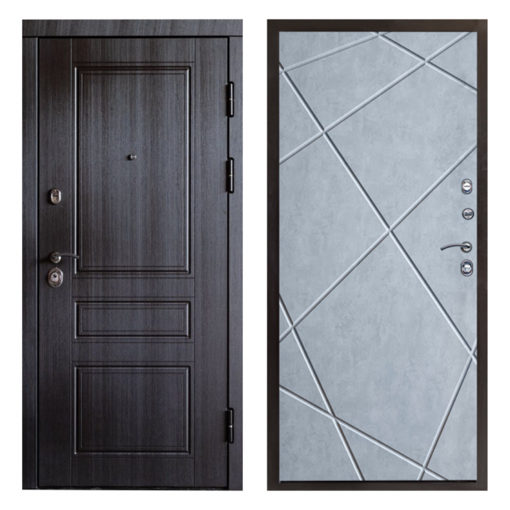 Входная дверь Termo-door  Орегон венге Лучи бетон светлый