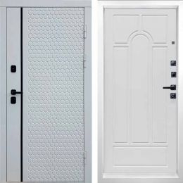 Входная дверь Termo-door SIMPLE WHITE Арка Белое дерево