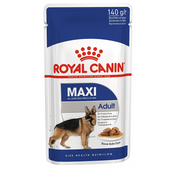 Влажный корм для собак крупных пород Royal Canin Maxi кусочки в соусе