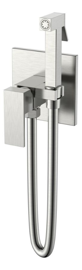 Смеситель гигиенический Qubic Brushed Nickel