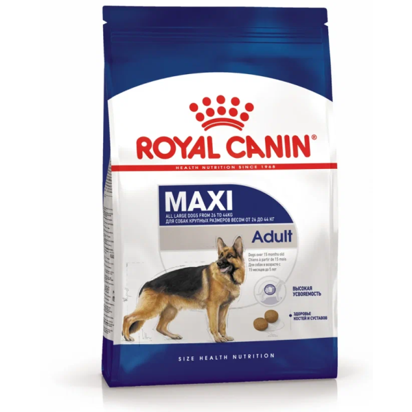 Корм для собак Royal Canin Maxi Adult сухой для взрослых собак крупных размеров от 15 месяцев