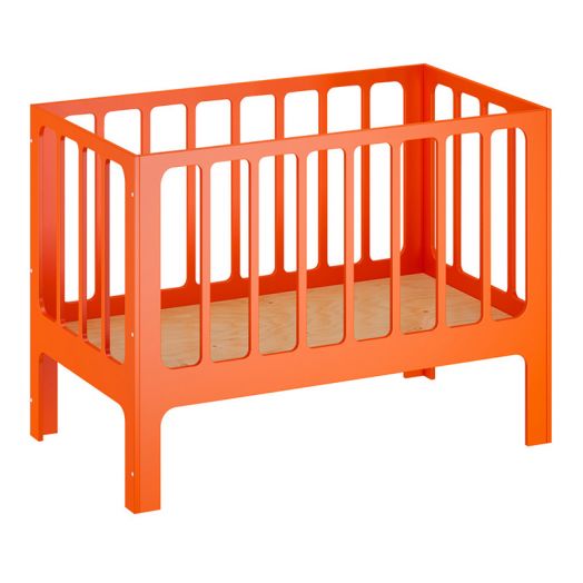 РСН-0073-08 Кровать – манеж младенческая «Сева» Фанера (цвет Оранжевый)