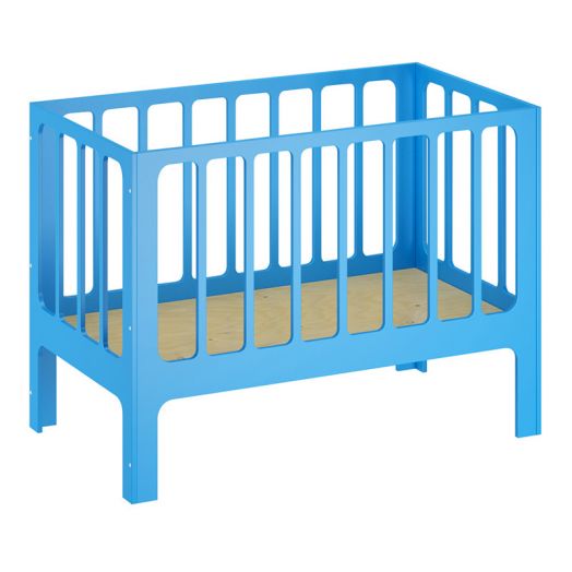 РСН-0073-05 Кровать – манеж младенческая «Сева» Фанера (цвет Голубой)