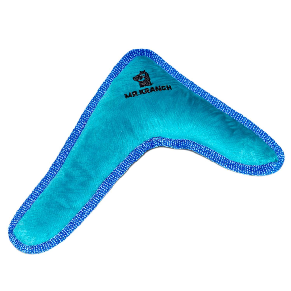 Игрушка для собак Mr.Kranch Бумеранг с пищалкой синий 34х28.5х6.5 см