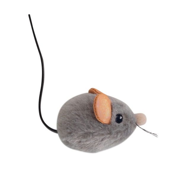 Игрушка для кошек Petstages Мышка со звуком с кошачьей мятой 4 см
