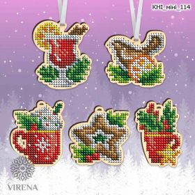 Virena КНІ_МІНІ_114 Набор новогодних из дерева для вышивки бисером купить в магазине Золотая Игла