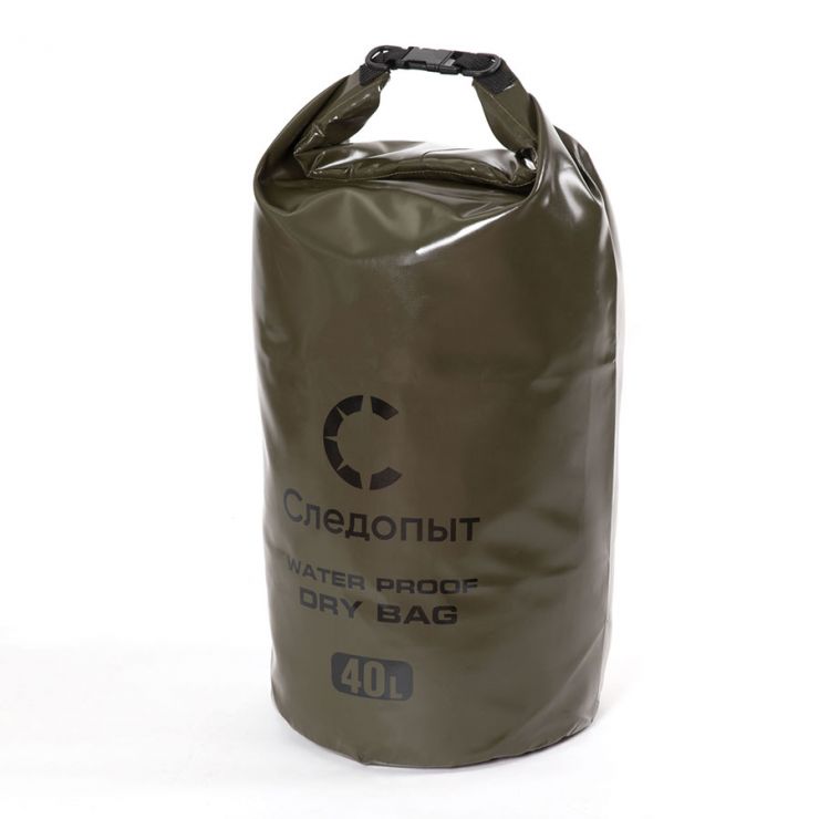 Гермомешок СЛЕДОПЫТ Dry Bag 40 л без лямок (цвет хаки) PF-DBS-40Н