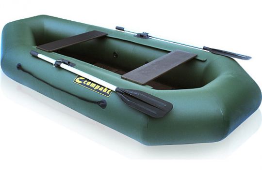 Лодка Compakt Компакт-260 НД, надувное дно (зеленый) 4162022
