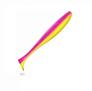 Силиконовая приманка ZUB-IZI  99 мм (цвет 023)  жёлто-розовый