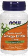 NOW Ginkgo Biloba, Гинкго Билоба Экстракт 120 мг капс 50 шт