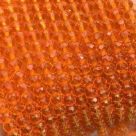 фото Бусины граненые Рондель (стекло) на нити цвет № 37 оранжевый Разные размеры (LSR-37)
