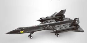 Конструктор самолета разведчик Lockheed SR-71 Blackbird, 183 деталей, 44 см