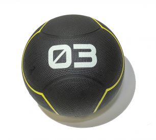 Мяч тренировочный Original Fittools FT-UBMB-3 чёрный (3 кг) 