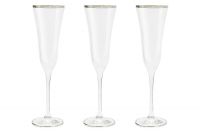 Набор бокалов для шампанского "Сабина платина", 0.175 л, 6 шт
