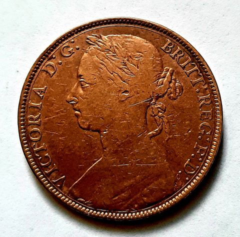 1 пенни 1882 Великобритания XF