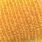 фото Бусины граненые Рондель (стекло) на нити цвет № 38 прозрачный желтый  Light Topaz Разные размеры (LSR-38)