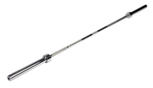 Гриф олимпийский прямой 86" Original FitTools FT-OB-500LBS-CROME до 226 кг хромированный 