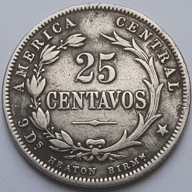 25 сентаво Коста-Рика  1890