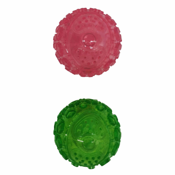 Игрушка для собак Petpark Мяч дентальный цвет в ассортименте с пищалкой 6 см