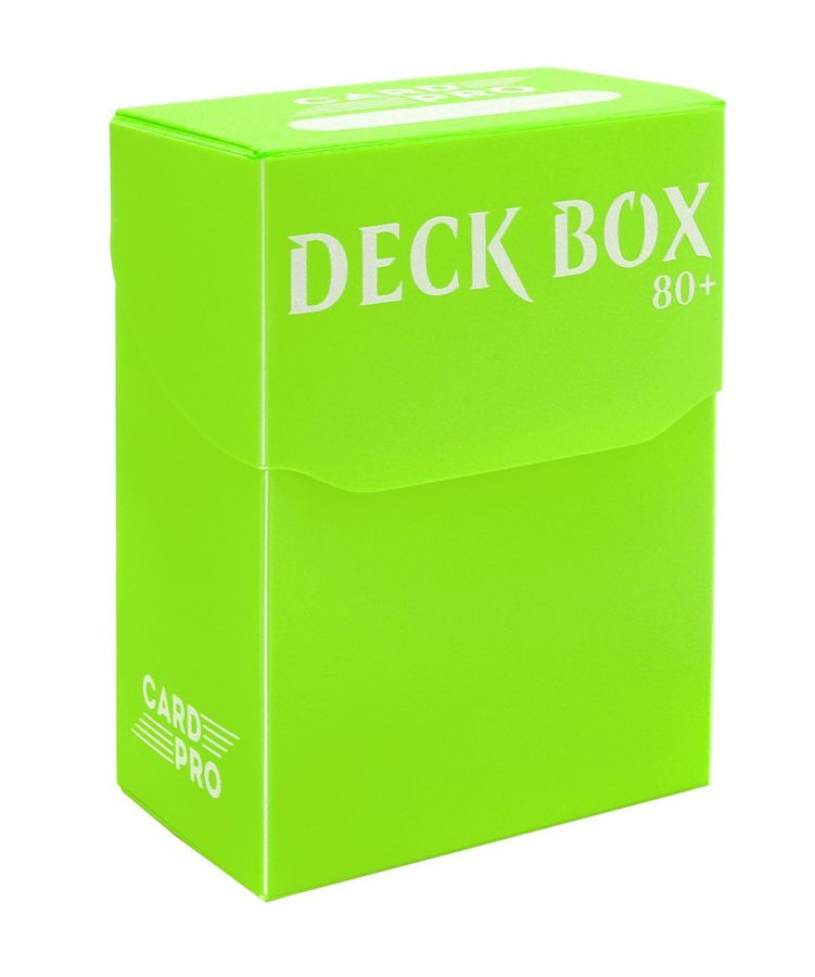 Пластиковая коробочка Card-Pro - Зелёная (80+ карт)