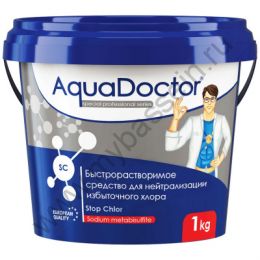 AquaDoctor SC Stop Chlor, средство для нейтрализации избыточного хлора, 1кг