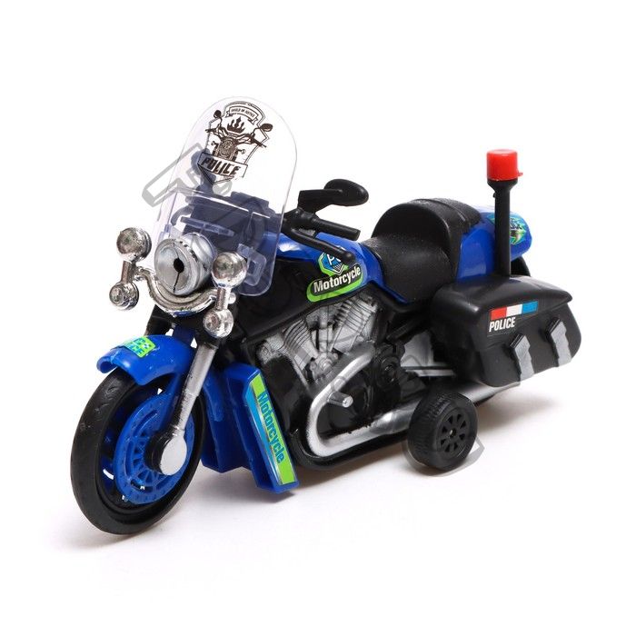 Мотоцикл инерционный «Полиция», цвета МИКС