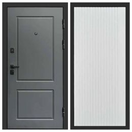 Входная дверь Termo-door Верона BLACK FLAT Белый Софт Металлическая
