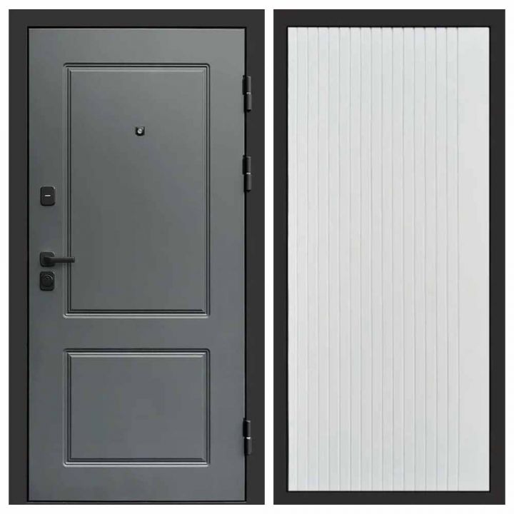 Входная дверь Termo-door Верона BLACK FLAT Белый Софт