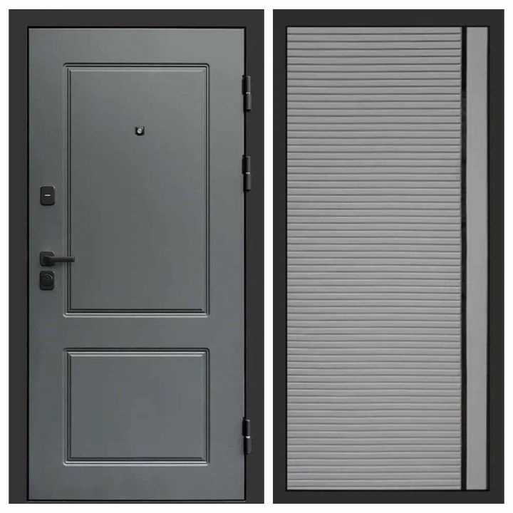 Входная дверь Termo-door Верона BLACK PORTE Грей Софт