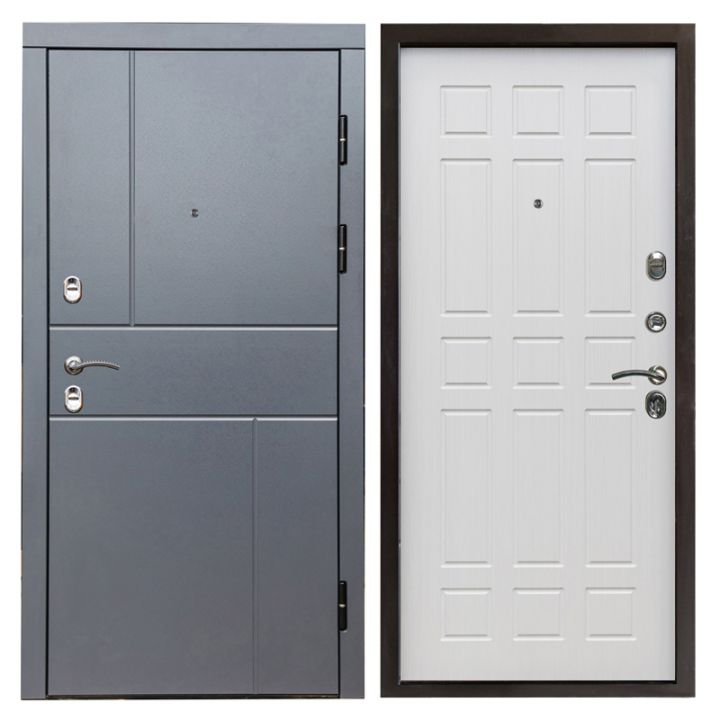 Входная дверь Termo-door Вертикаль Grey Спарта Лиственница Металлическая