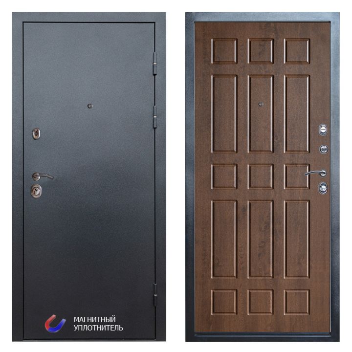 Входная дверь Termo-door Техно Графит Спарта дуб Металлическая