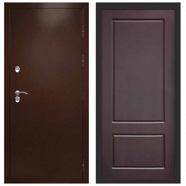 Входная дверь Termo-door Техно Медь Марсель Шоколад Металлическая
