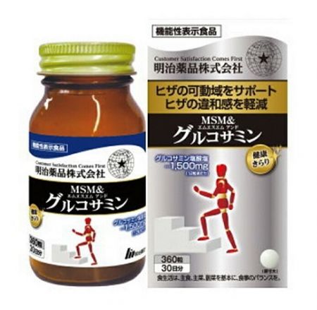 Meiji Noguchi MSM и Глюкозамин на 30 дней (новая упаковка)