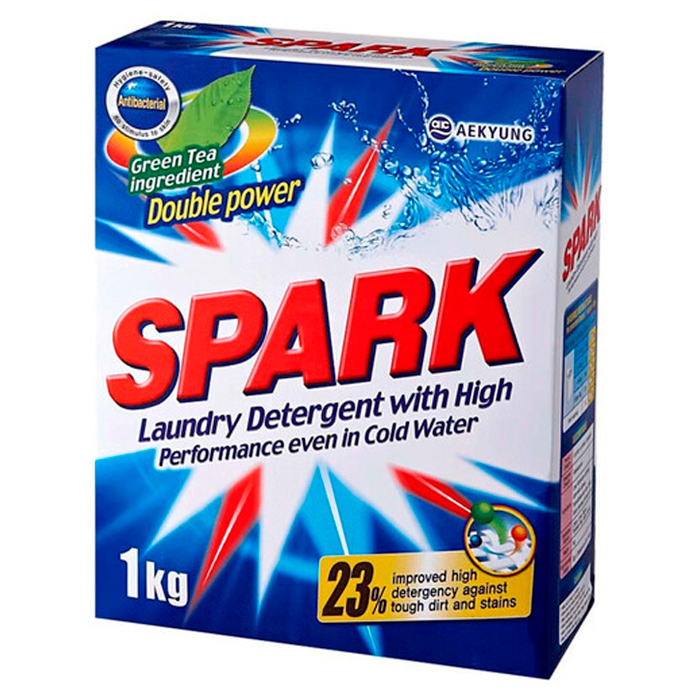 KERASYS Порошок стиральный концентрированный спарк. Spark laundry detergent, 1000 гр.
