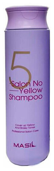 MASIL Шампунь против желтизны волос. 5 Salon no yellow shampoo, 300 мл.