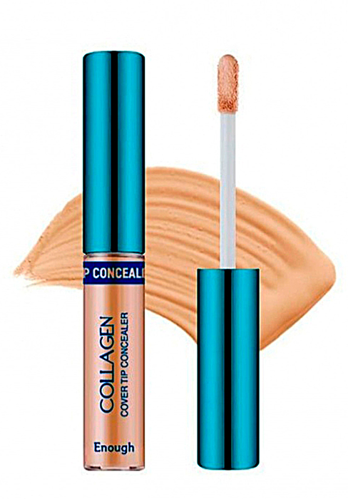 ENOUGH Консилер для лица коллаген. Collagen cover tip concealer SPF36/PA+++ (01), 9 гр.