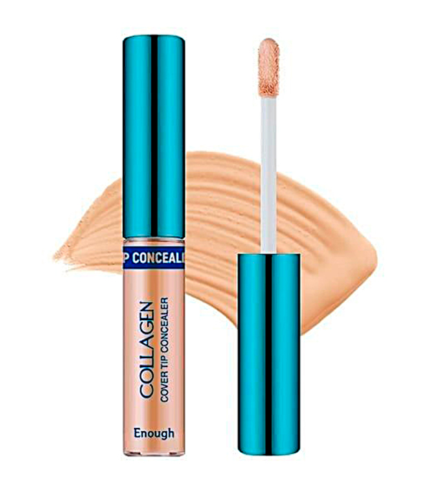 ENOUGH Консилер для лица коллаген. Collagen cover tip concealer SPF36/PA+++ (03), 9 гр.