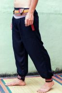 Женские и мужские брюки шаровары с этническим поясом