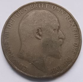 Король Эдуард VII 1 пенни Великобритания 1906